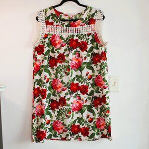 12pm by Mon Ami Size Large Polyester Floral Dress